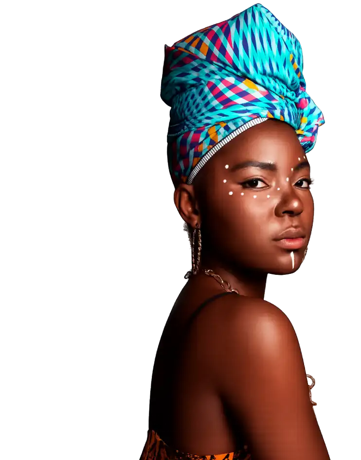 african lady in cultural wear